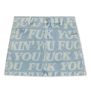 Спідниця RipNDip FUCKIN FUCK DENIM MINI SKIRT RNDFAL24W06