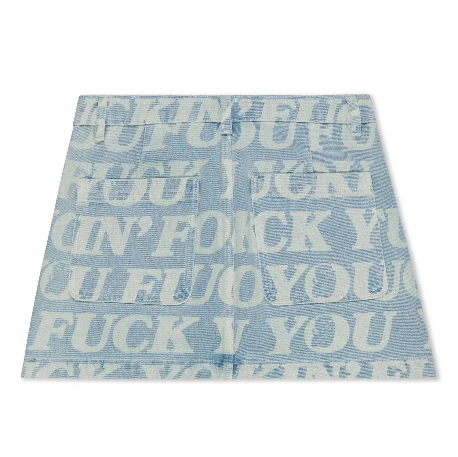 Спідниця RipNDip FUCKIN FUCK DENIM MINI SKIRT RNDFAL24W06