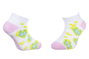Шкарпетки MINNIE TETE MINION DANS COEUR білий, жовтий Діт 27-30 арт 83890431-7 83890431-7