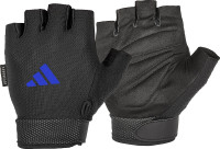 Рукавиці для тренінгу Adidas Essential Adjustable Gloves чорний, синій M (ADGB-12434-NL) ADGB-12434-NL