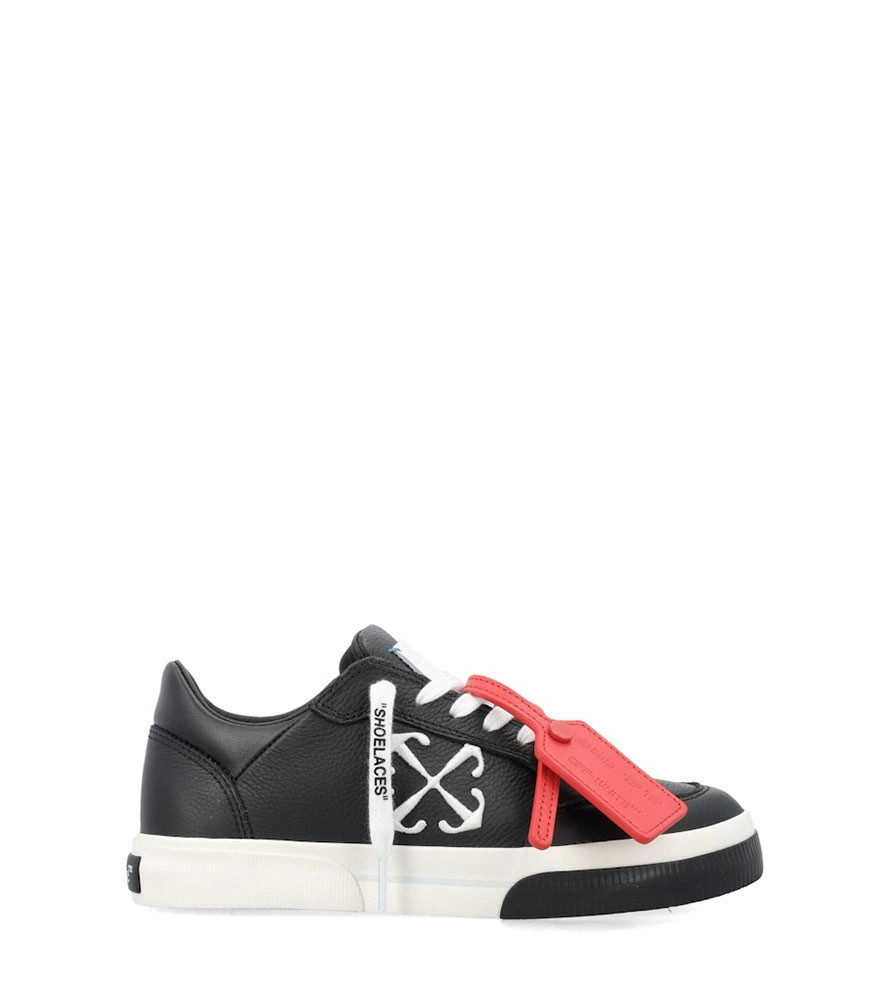 Кросівки OFF-WHITE New Low Vulcanized Black White OMIA293S24LEA0011001