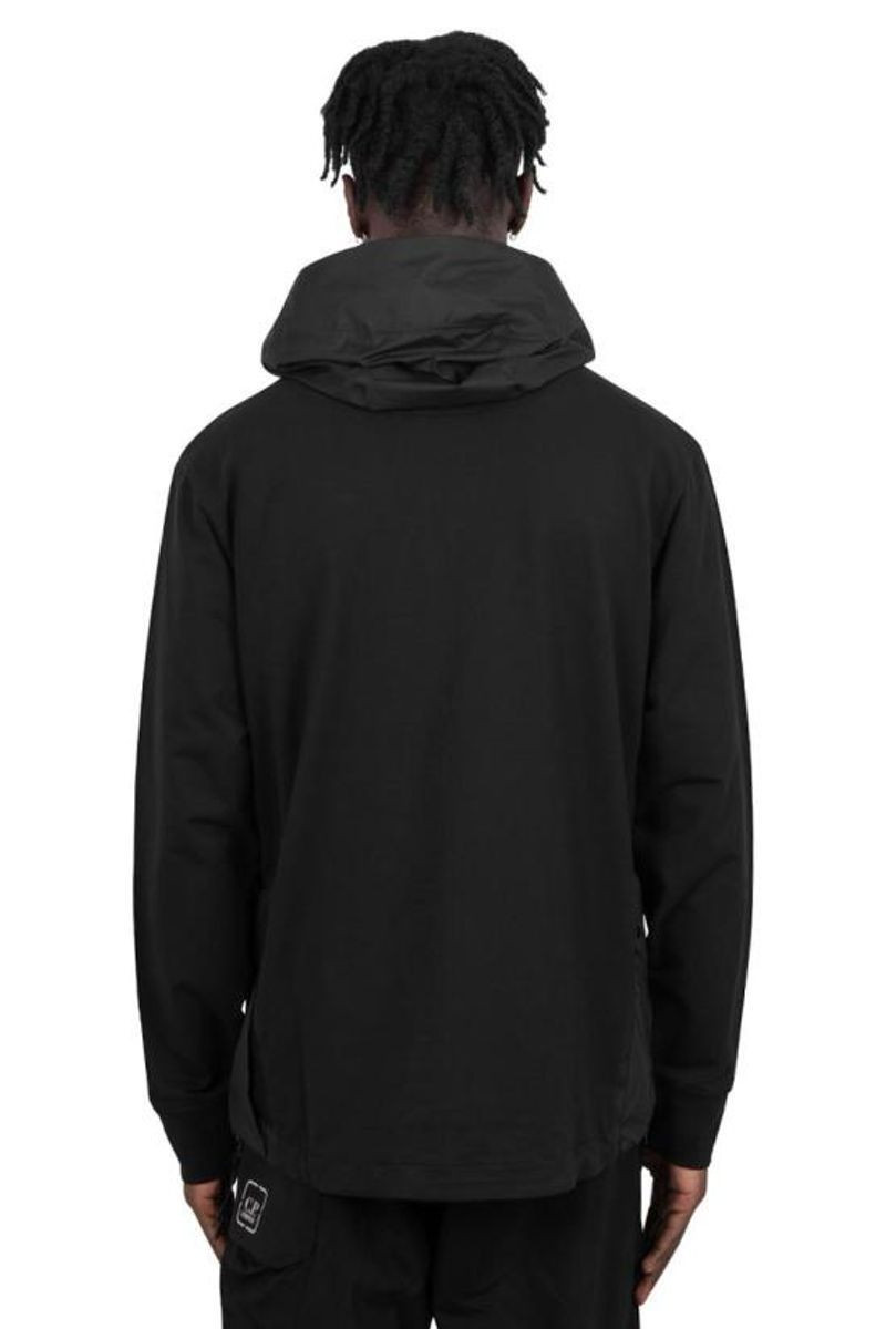 Кофта C.P Company Stretch Fleece Mixed Hooded Turbulence 16CLSS014A-006452M