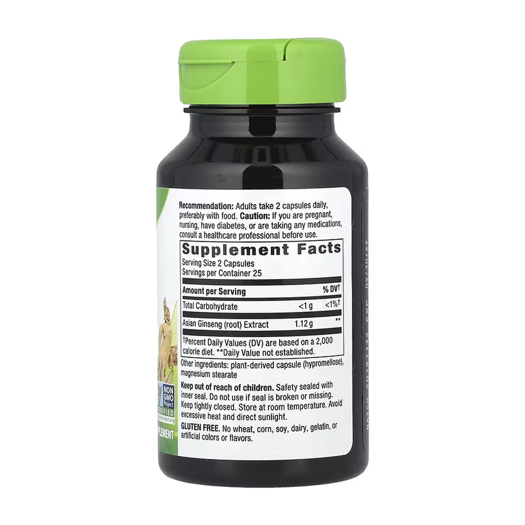 Капсули Nature's Way Asian Ginseng - 50 vcaps 2023-10-6410