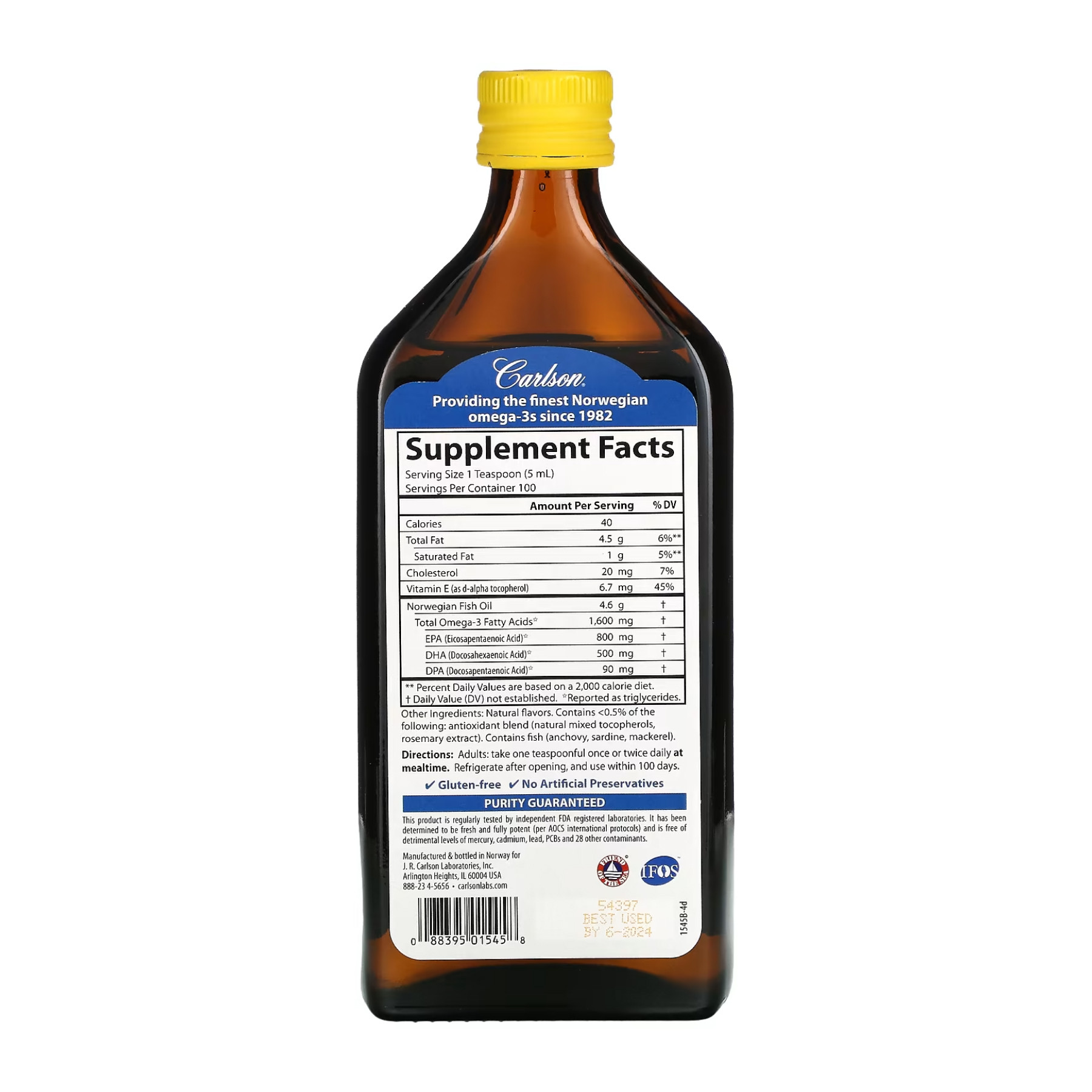 Рідина Carlson Laboratories VFFO - 500ml Mixed Berry 2023-10-4562