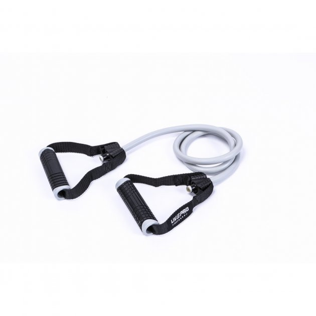 Еспандер трубчастий TONING TUBE PRO чорний, сірий 6х13х1200мм (LP8405-XH) LP8405-XH