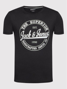 Футболка JJBRAT TEE SS 12200530-Black-Fit:Standard fit Jack&Jones XL Чорний 12200530-BLACK-FIT:STANDA