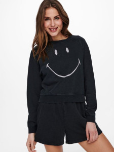 Толстовка ONLSMILEY LIFE L/S SWT 15232823 Black-SMILEY ONLY M Чорний 15232823BLACK-SMILEY