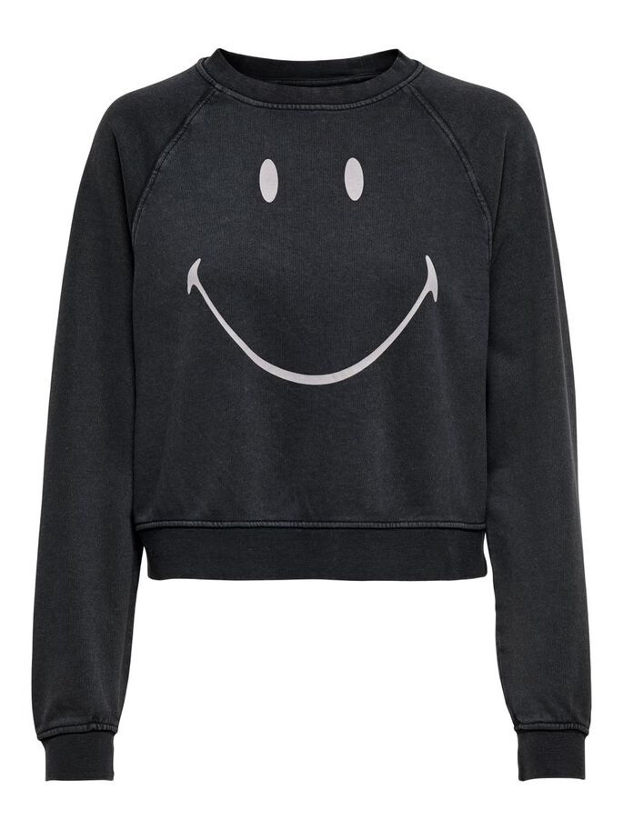 Толстовка ONLSMILEY LIFE L/S SWT 15232823 Black-SMILEY ONLY M Чорний 15232823Black-SMILEY