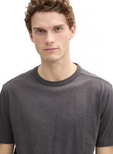 Футболка Basic cotton T-shirt 1045627-10899 Tom Tailor L Сірий 1045627-10899