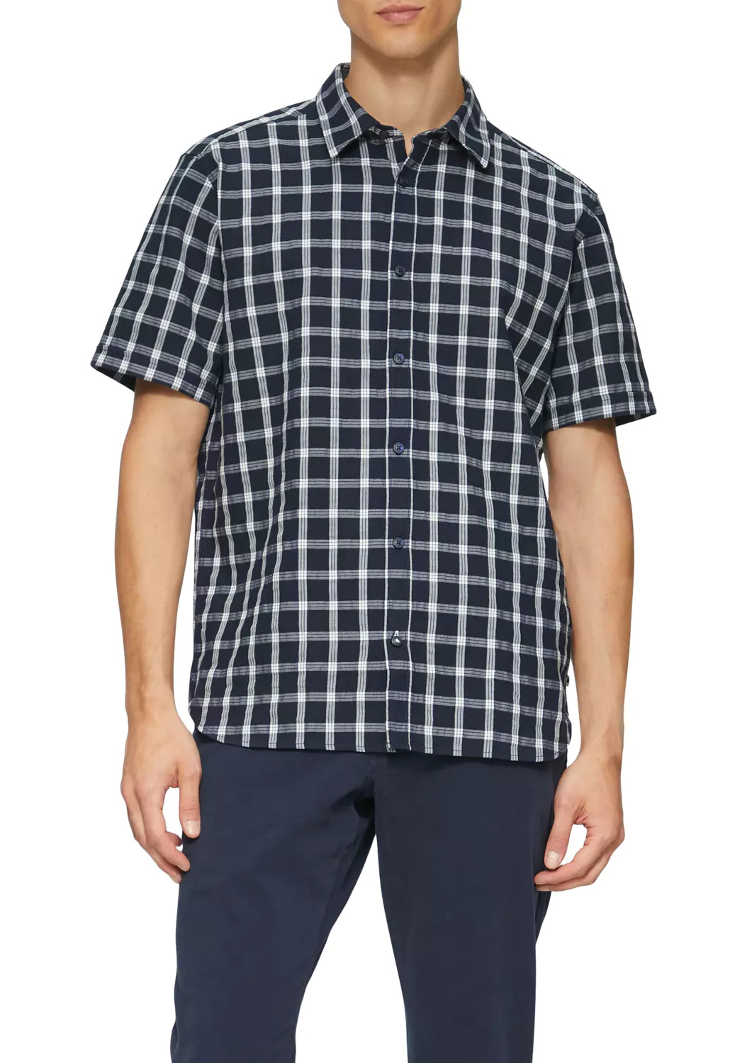 Сорочка Regular fit 2161420.59N1 s.Oliver L Темно-синій 2161420.59N1