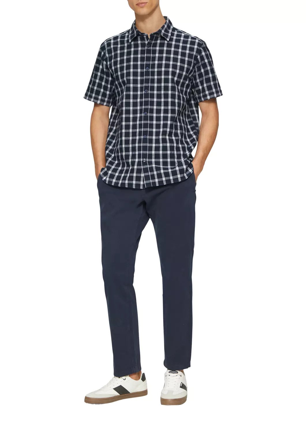 Сорочка Regular fit 2161420.59N1 s.Oliver L Темно-синій 2161420.59N1