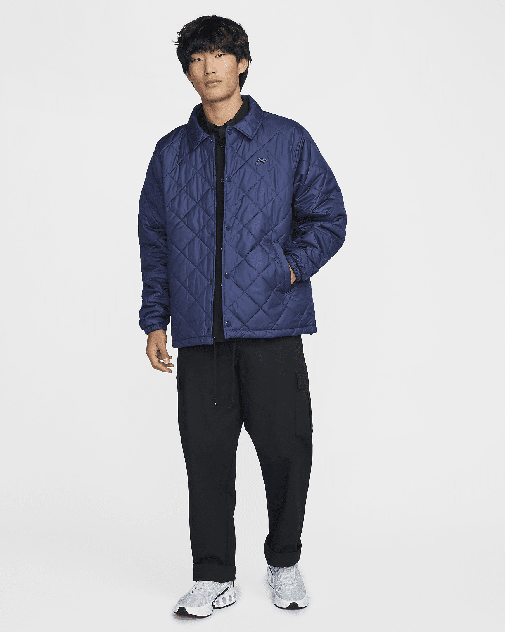 Куртка чоловіча Nike Club Lightweight Quilted Therma-Fit Insulated Blue FZ0634-410