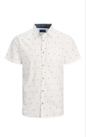 Сорочка JORSOLAR SHIRT SS 12187984 Cloud Dancer Jack&Jones L Білий 12187984-Cloud Dancer