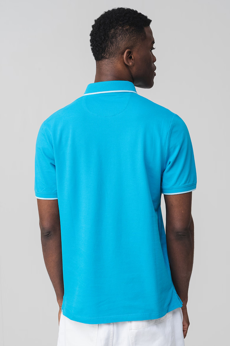 Футболка поло Cotton blend polo shirt 2161571-6259 s.Oliver L Блакитний 2161571-6259