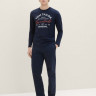 Футболка з довгими рукавами 1037744-10668 Tom Tailor L Темно-синій 1037744-10668