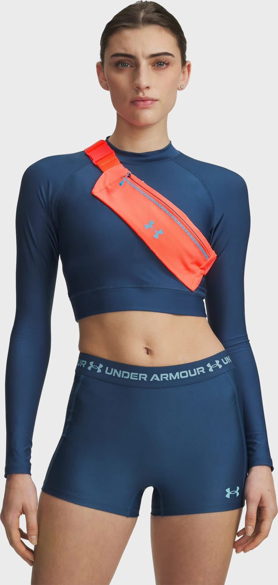 Сумка на пояс Under Armour Velociti Run Belt помаранчевий 33,3 х 8,9 см 1388914-824