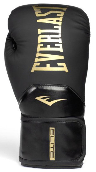Рукавиці боксерські Everlast ELITE 2 BOXING GLOVES чорний, золотий Уні 10 унцій P00003270