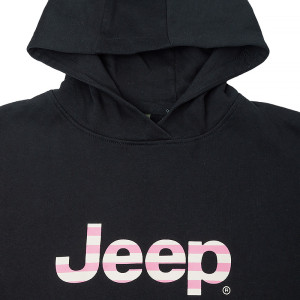 Кофта JEEP HOODED CROPPED SWEATSHIRT Striped Print O102609-B000