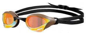 Окуляри для плавання Arena COBRA CORE SWIPE MIRROR жовтий, мідно-шоколадний Уні OSFM 003251-360