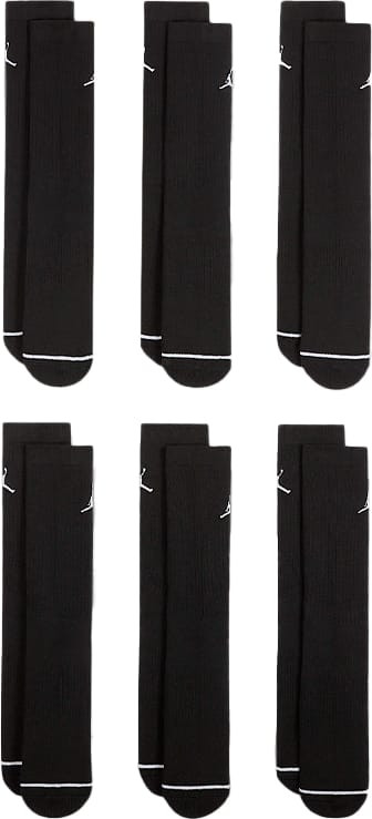 Шкарпетки Nike U J ED CUSH PLY CREW 6PR - 144 чорний 42-46 (HV6228-010) HV6228-010