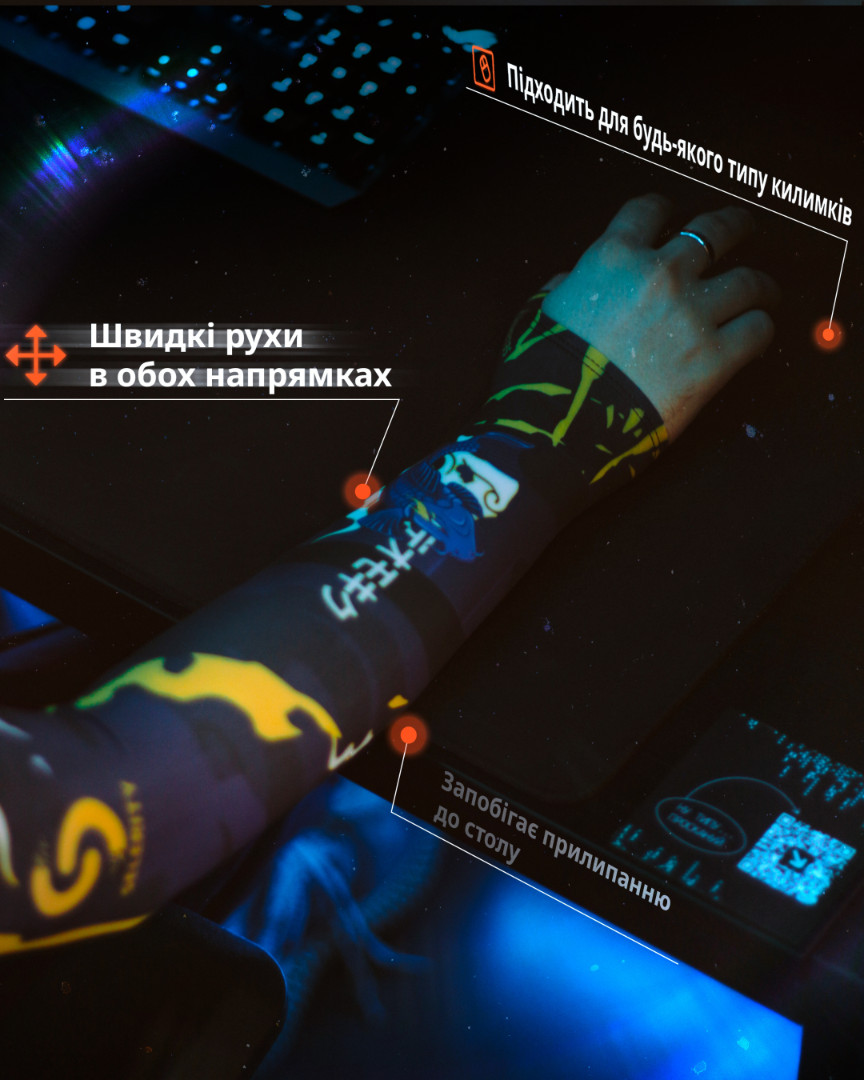 Рукав Набір з обрізаною долонею 2.0 Hikari Blue Fish Selerity pm03hk Синій+Жовтий S (999886) B03HK