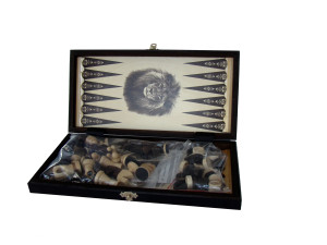 Шахи MADON Набір: шахи, шашки, нарди коричневий, бежевий Уні 35х35см MD143