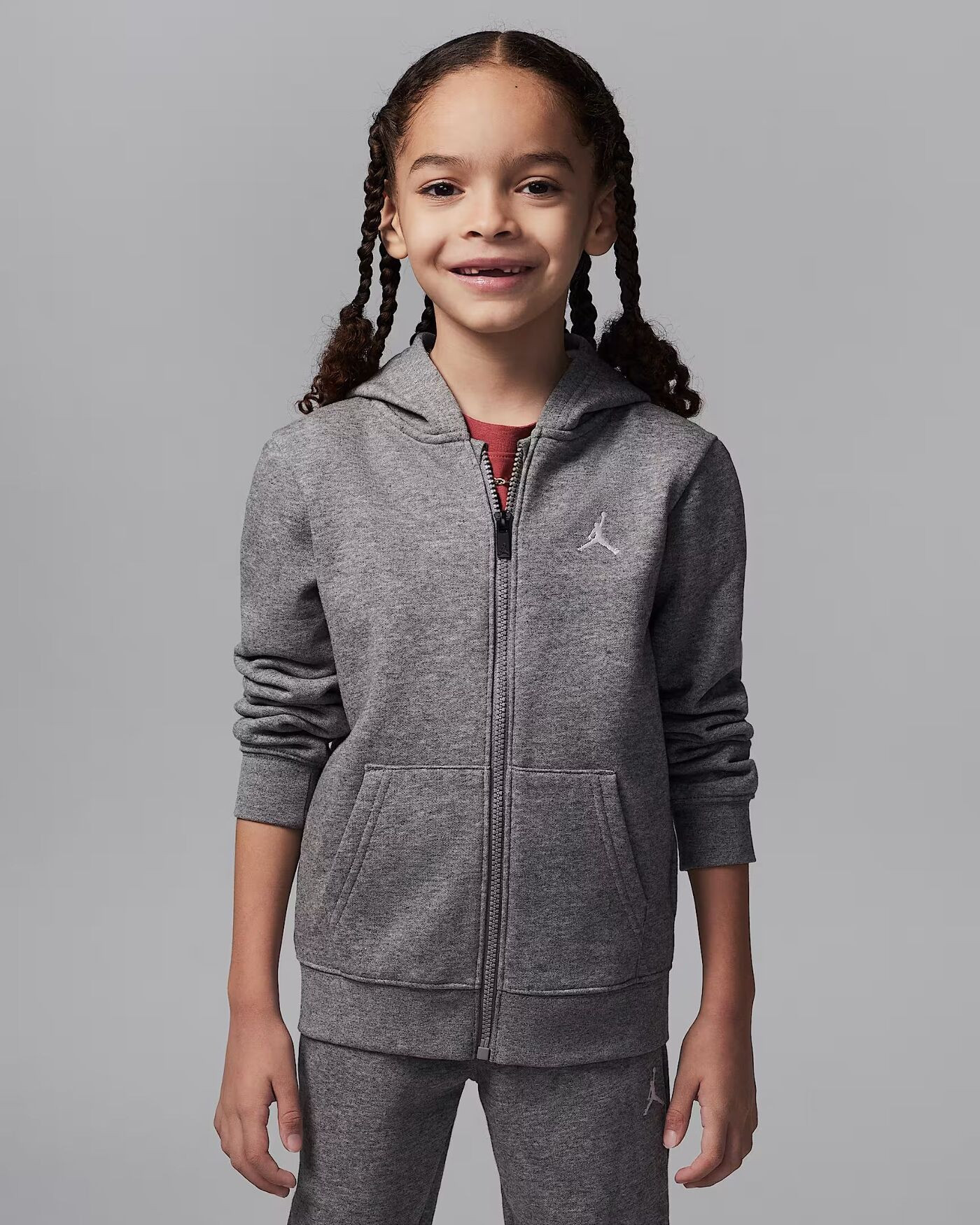 Костюм спортивний дитячий Air Jordan Brooklyn Fleece Little Grey 85D325-GEH