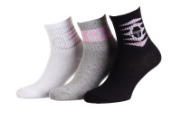 Шкарпетки Sergio Tacchini 3-pack білий, сірий, чорний Уні 36-41 13891762-1