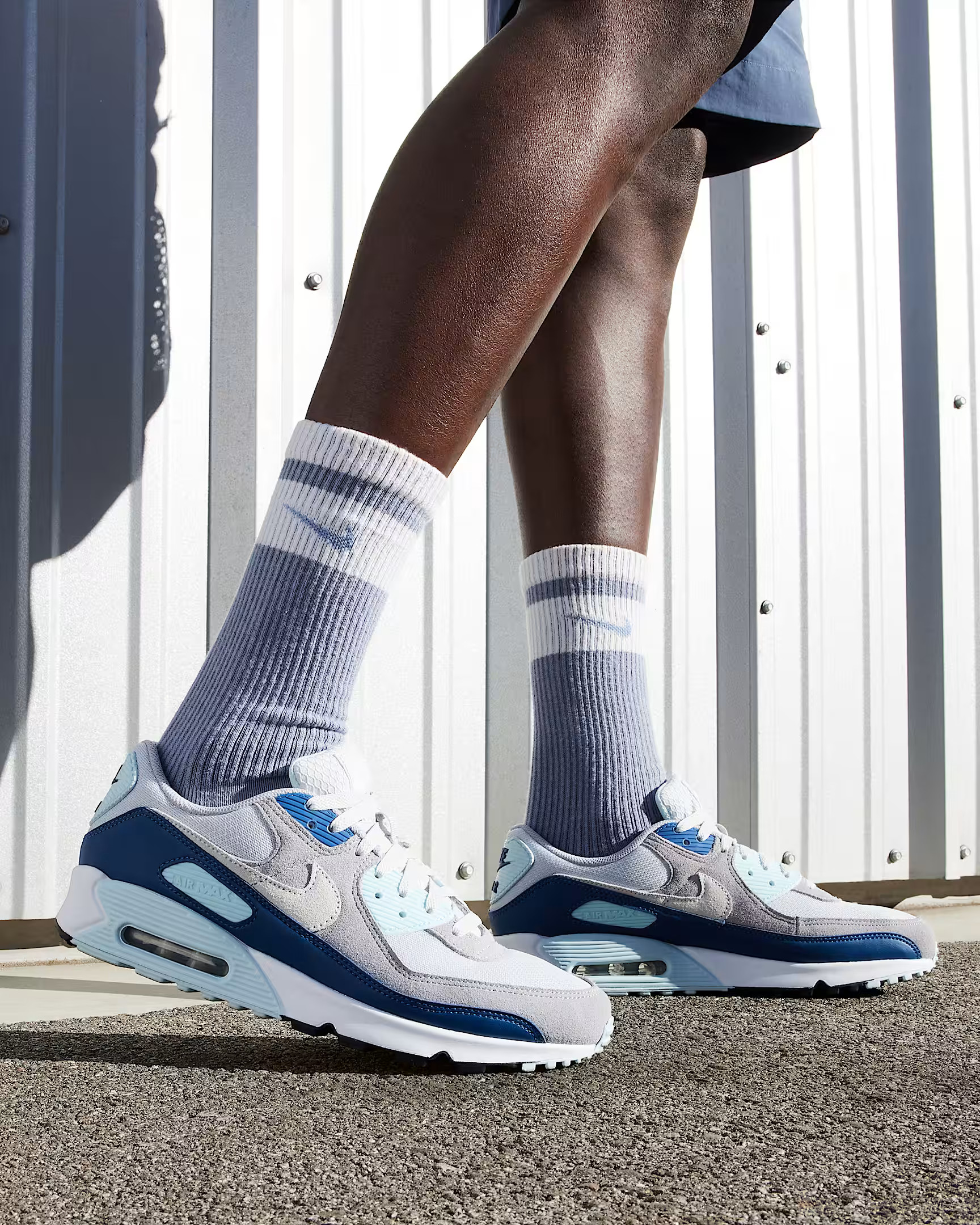 Кросівки Nike Air Max 90 "Pure Platinum / Glacier Blue / Court Blue" FN6958-001