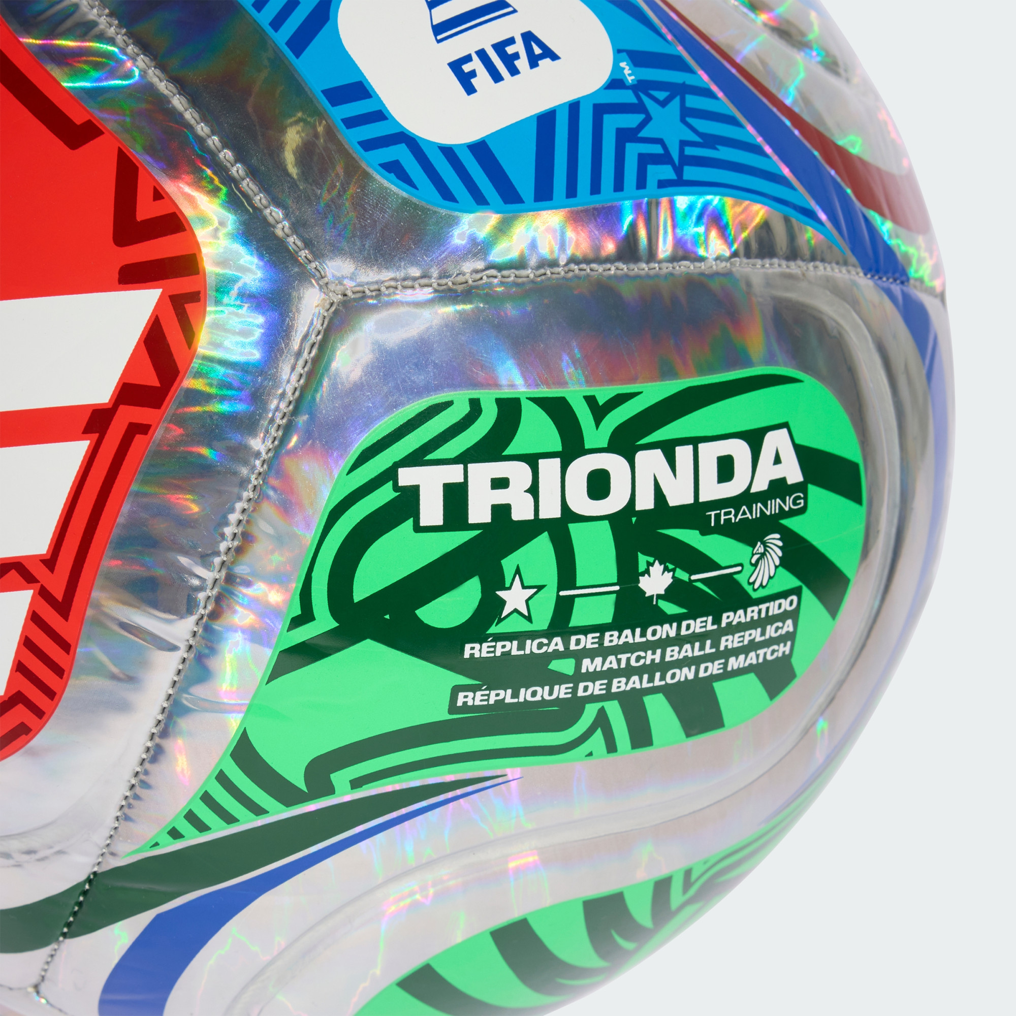 М'яч футбольний Adidas TRIONDA Training Foil World Cup JD8046