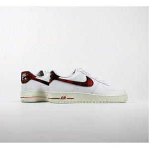 Кросівки Nike Air Force 1 Low '07 LV8 Tartan Plaid White University Red DV0789-100
