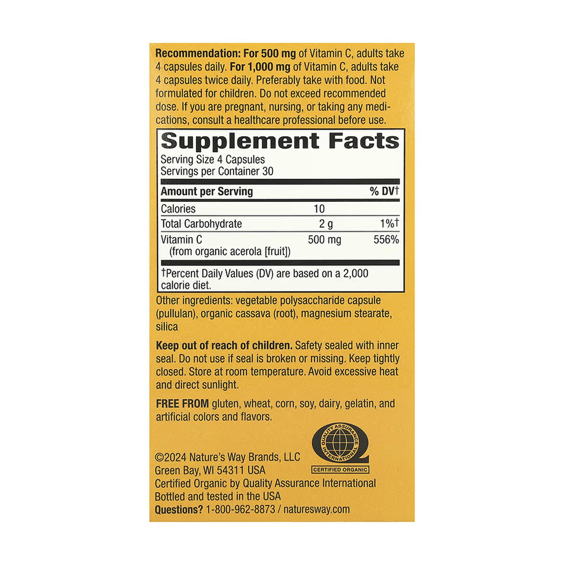 Капсули Nature's Way Alive! Vitamin C - 120 vcaps 2023-10-6384