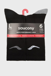 Шкарпетки (комплект) Saucony VENTILATING COMFORT FIT (6pcs) S611002-001