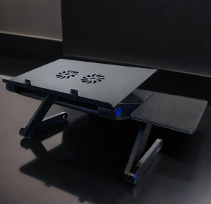 Стіл для ноутбука Laptop Table T8 портативна підставка з вентилятором 847654