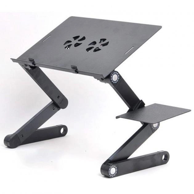 Стіл для ноутбука Laptop Table T8 портативна підставка з вентилятором 847654