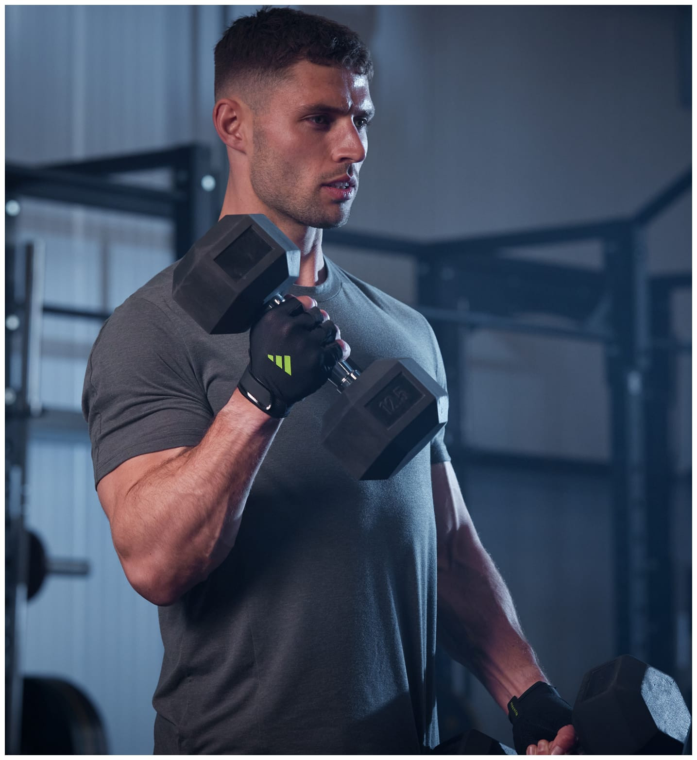 Рукавиці для тренінгу Adidas Essential Training Gloves чорний, зелений Уні L ADGB-15003GN