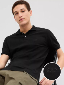 Поло F-LOGO PK POLO 586306-03 GAP L Чорний 586306-03