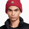 Шапка чоловіча Nike F.C. Barcelona Peak Beanie Bordo FN4863-620