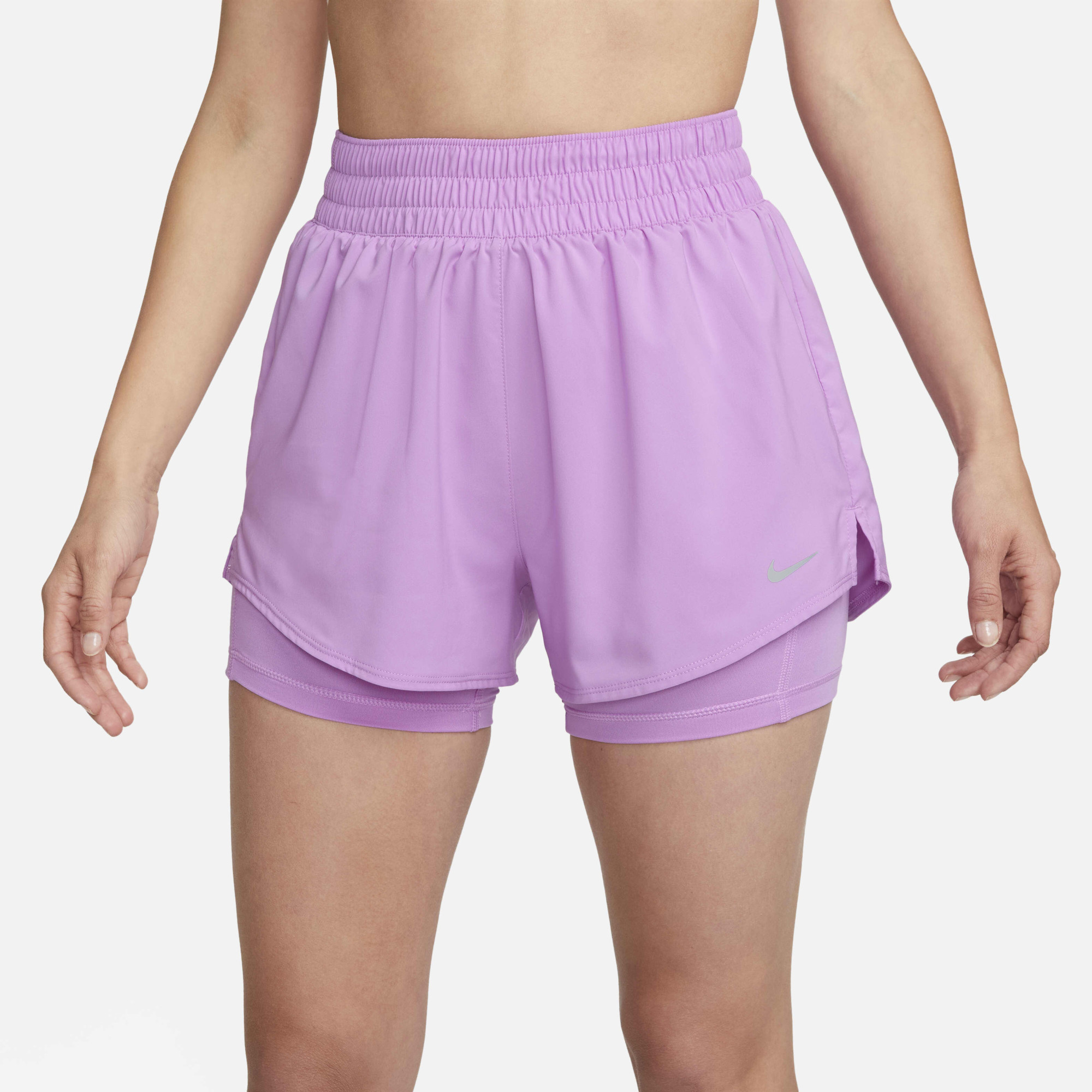 Шорти жіночі Nike One Dri-Fit High-Rise 3In 2In1 Short Violet DX6016-532