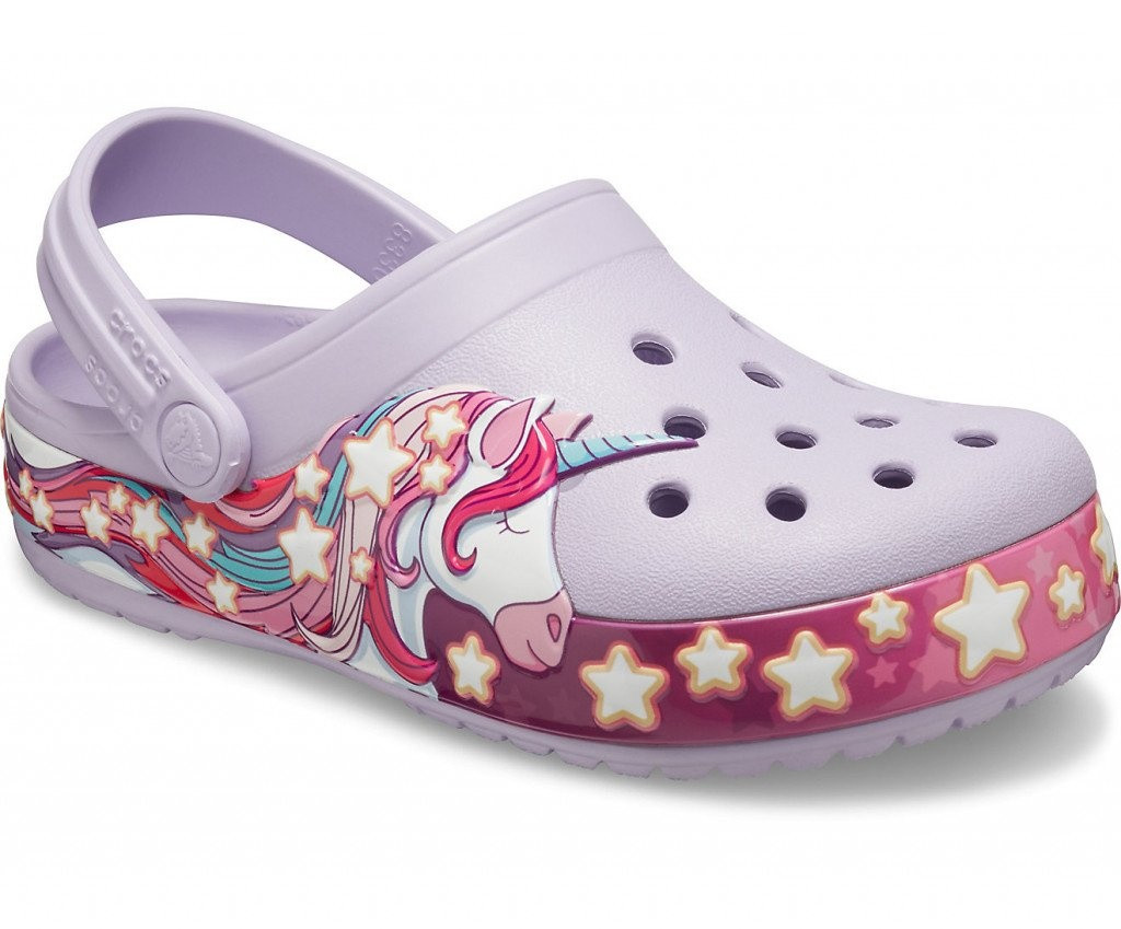 Сабо FUN LAB UNICORN BAND C 206270-530 CROCS J2 (33-34) Бузковий 206270-530