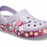 Сабо FUN LAB UNICORN BAND C 206270-530 CROCS J2 (33-34) Бузковий 206270-530