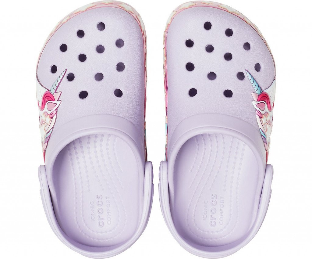 Сабо FUN LAB UNICORN BAND C 206270-530 CROCS J2 (33-34) Бузковий 206270-530
