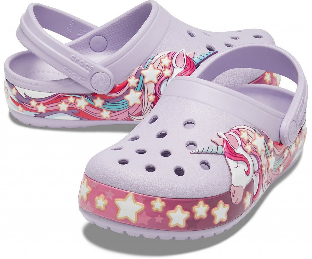Сабо FUN LAB UNICORN BAND C 206270-530 CROCS J2 (33-34) Бузковий 206270-530