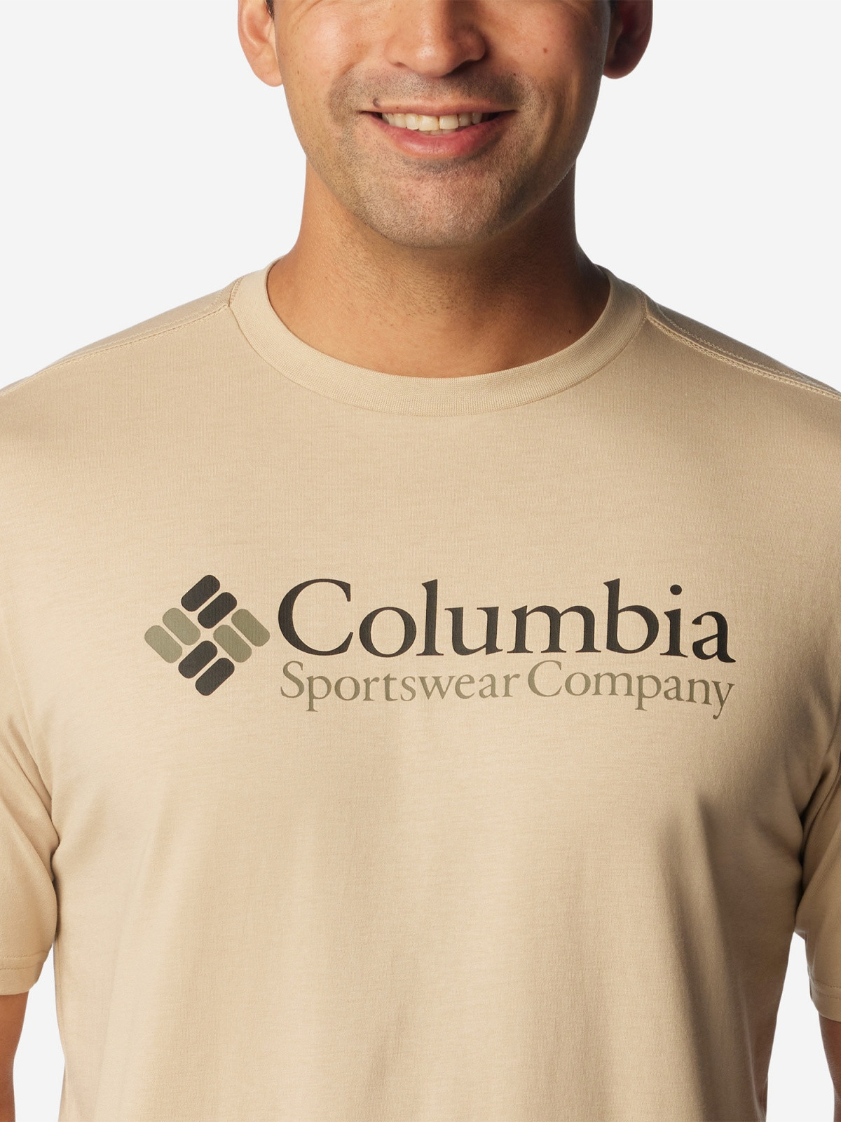 Футболка CSC Basic Logo™ Short Sleeve 1680051CLB-277 Columbia L (50-52) Бежевий 1680051CLB-277
