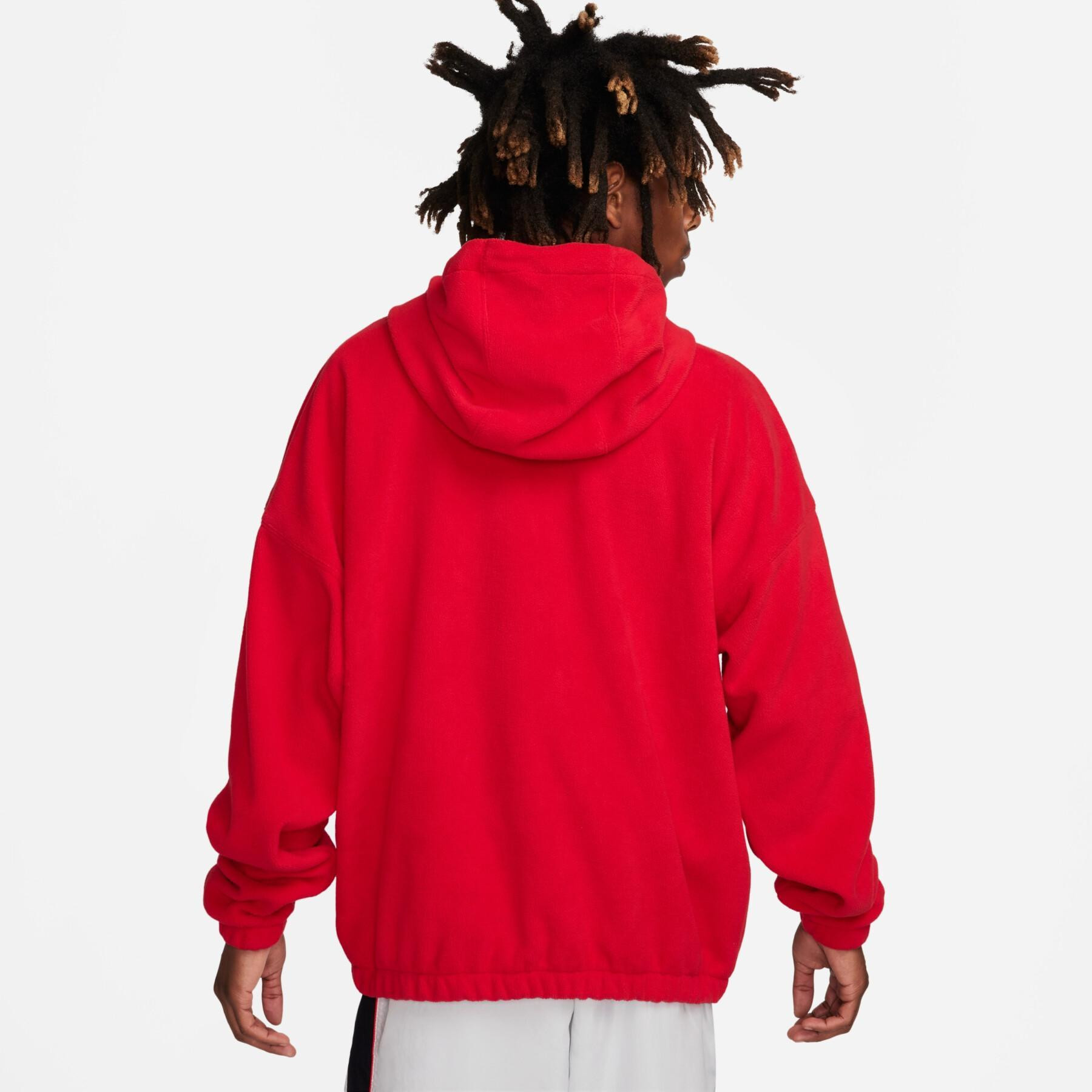 Худі чоловіче Nike Sw Club + Polar Fleece Red FB8388-657