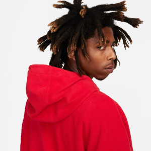 Худі чоловіче Nike Sw Club + Polar Fleece Red FB8388-657