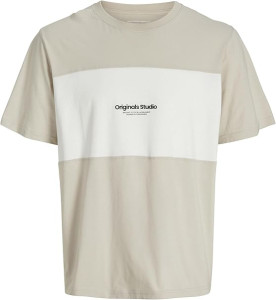 Футболка Jack & Jones JORVESTERBRO BLOCK TEE SS CREW STYD AW24 12277742-Moonbeam