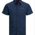 Сорочка JORSOLAR SHIRT SS 12187984 Ensign Blue Jack&Jones L Темно-синій 12187984-Ensign Blue