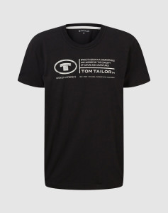 Футболка 1035611-29999 Tom Tailor L Чорний 1035611-29999