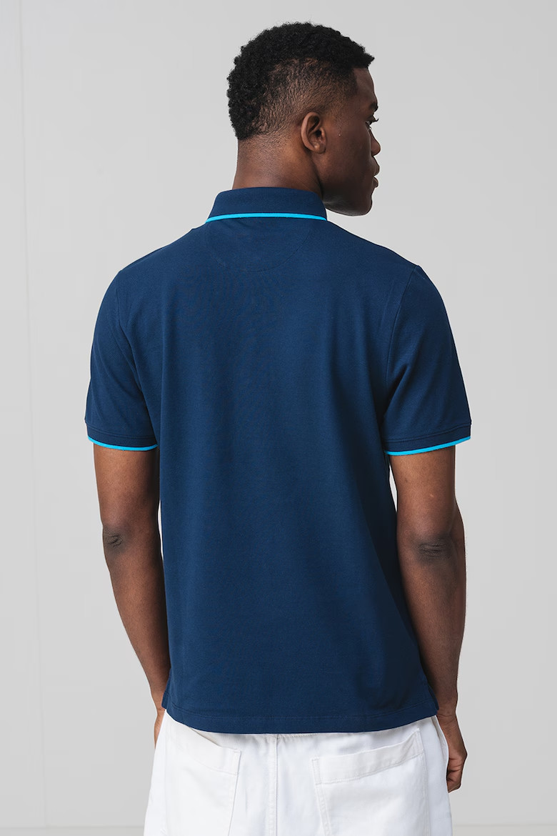 Футболка поло Cotton blend polo shirt 2161571-5852 s.Oliver L Темно-синій 2161571-5852